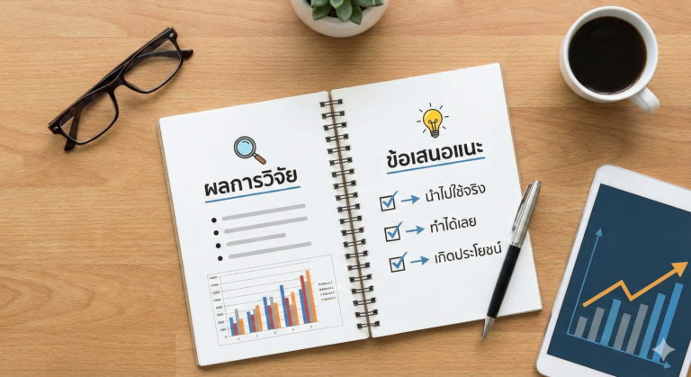 การเขียนข้อเสนอแนะในการวิจัย_รับทำวิจัยด่วน