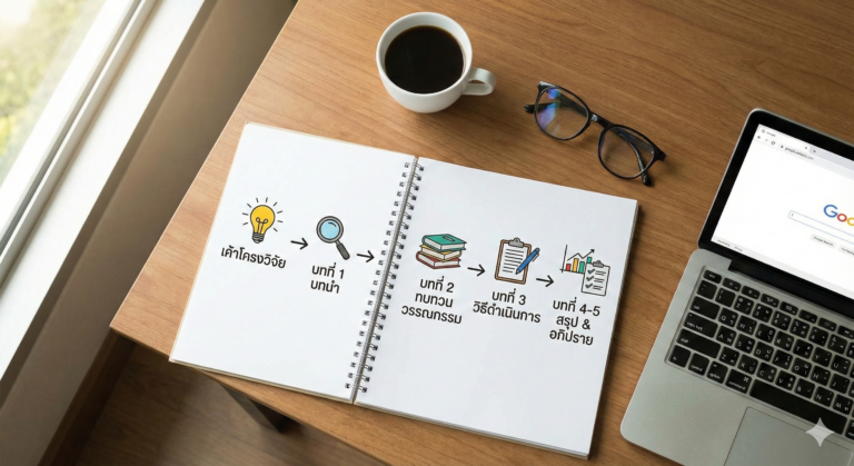 การเขียนงานวิจัย 5 บท_รับทำวิจัยด่วน