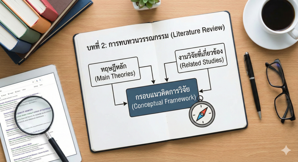 การเขียนงานวิจัยบทที่ 2_รับทำวิจัยด่วน